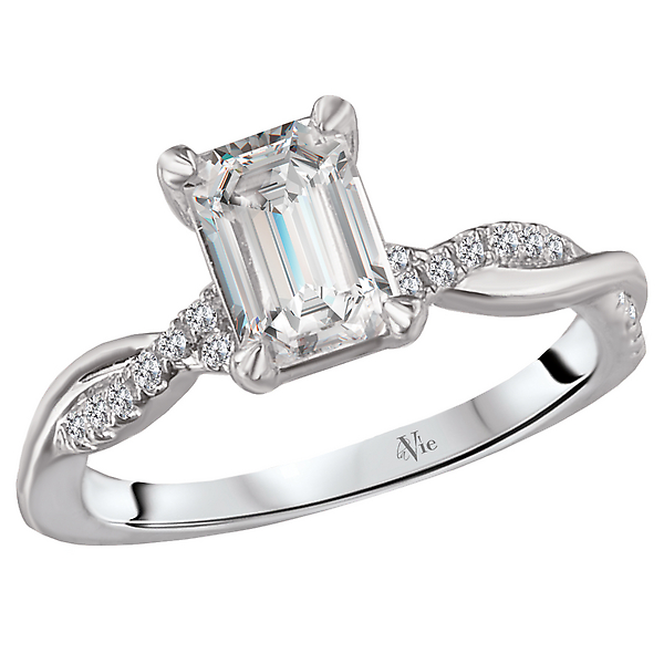 Peg Head Semi-Mount Diamond Ring