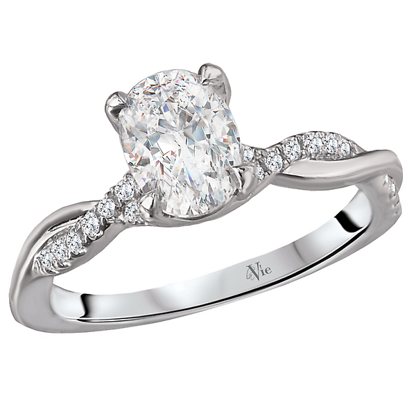 Peg Head Semi-Mount Diamond Ring