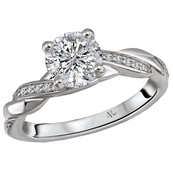 Peg Head Semi-Mount Diamond Ring