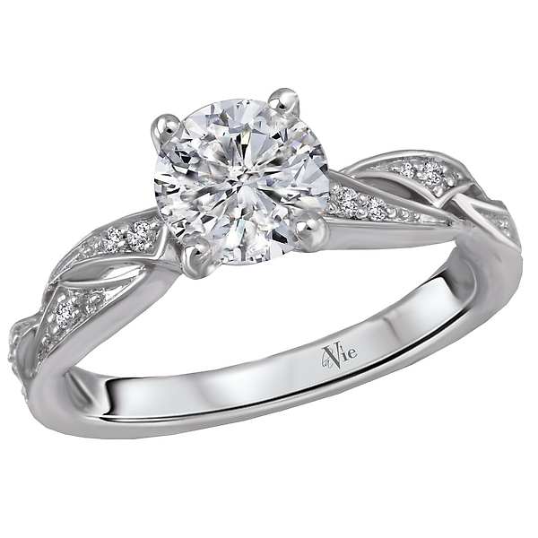 Peg Head Semi-Mount Diamond Ring