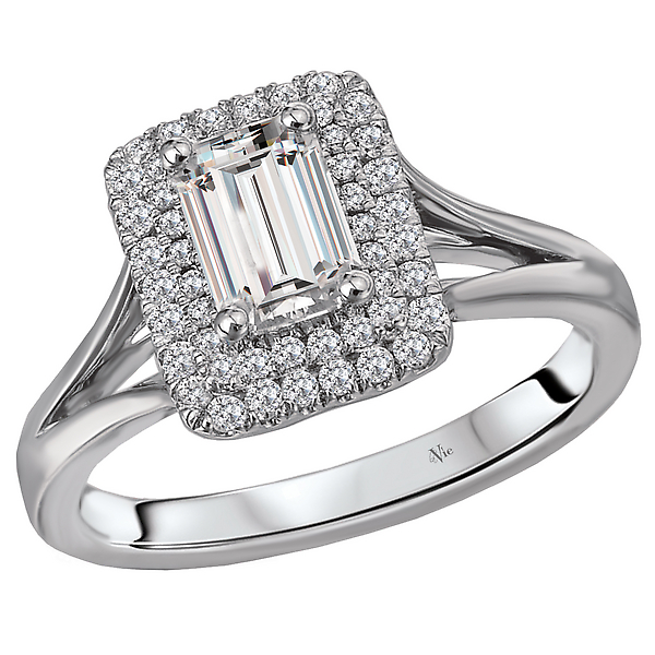 Split Shank Semi-Mount Diamond Ring