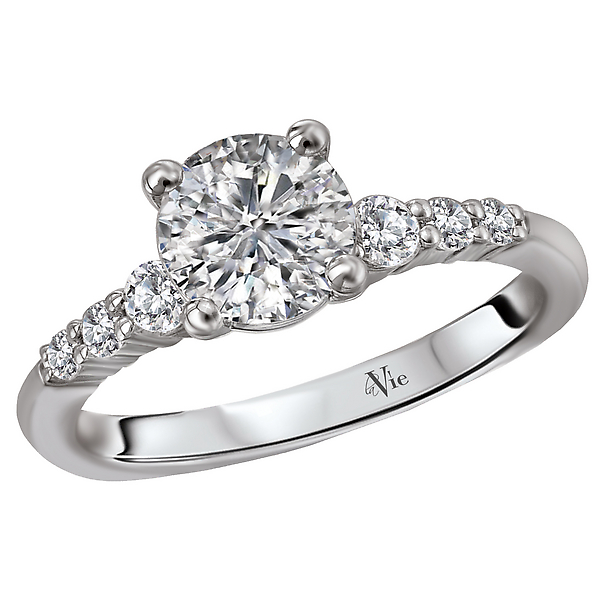 Peg Head Semi-Mount Diamond Ring