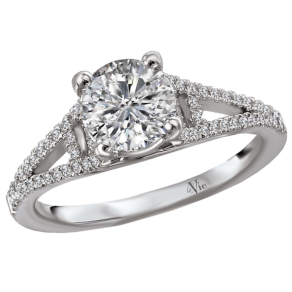 Split Shank Semi-Mount Diamond Ring