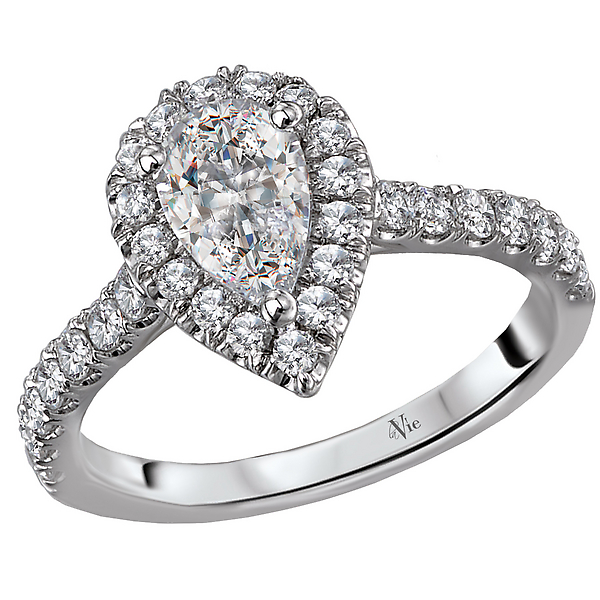 Halo Semi-Mount Diamond Ring