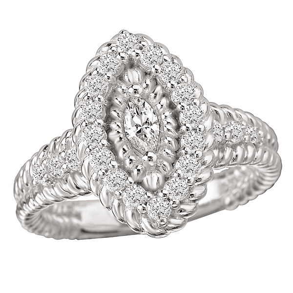 Halo Semi-Mount Diamond Ring