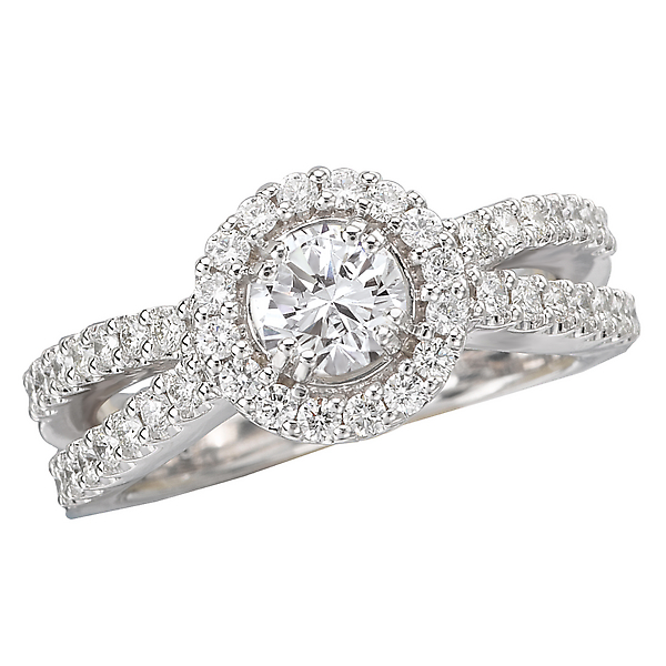 Split Shank Diamond Ring