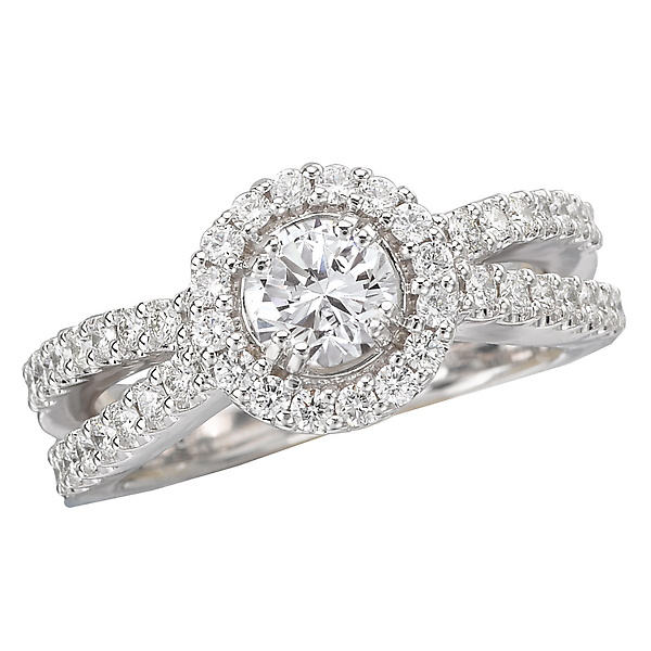 Split Shank Diamond Ring