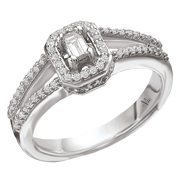 Split Shank Diamond Ring