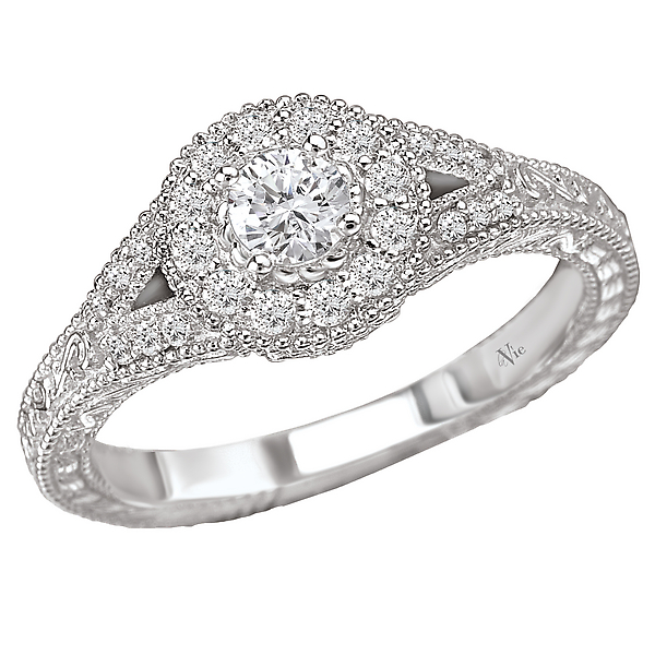 Split Shank Diamond Ring