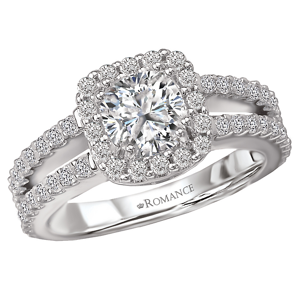 Split Shank Semi-Mount Diamond Ring