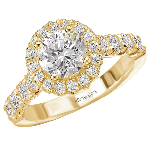 Halo Semi-Mount Diamond Ring