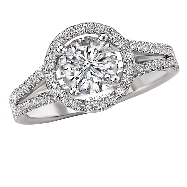 Split Shank Semi-Mount Diamond Ring