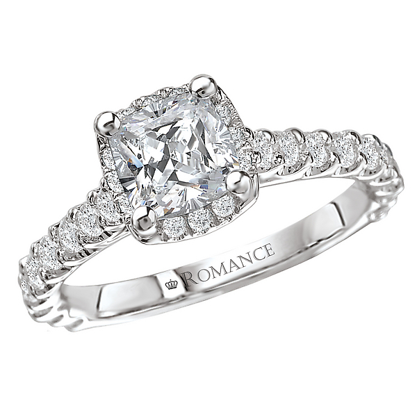 Halo Semi Mount Diamond Ring