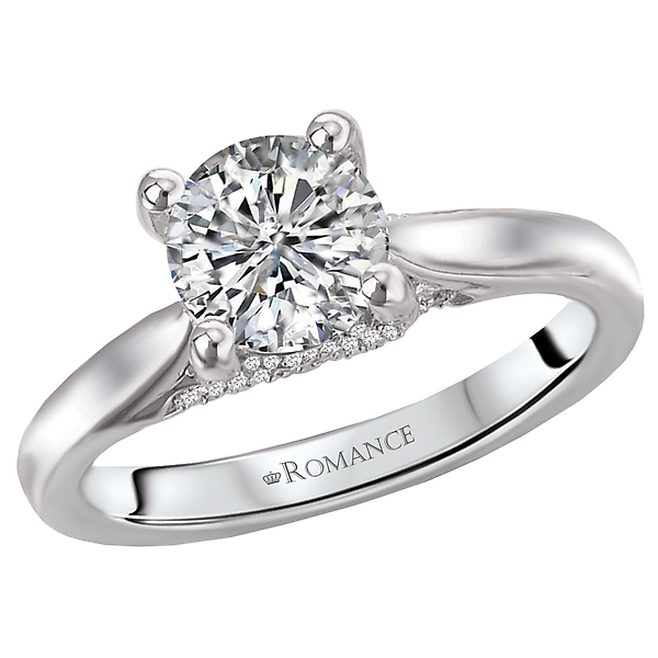 Solitaire Semi-Mount Diamond Ring