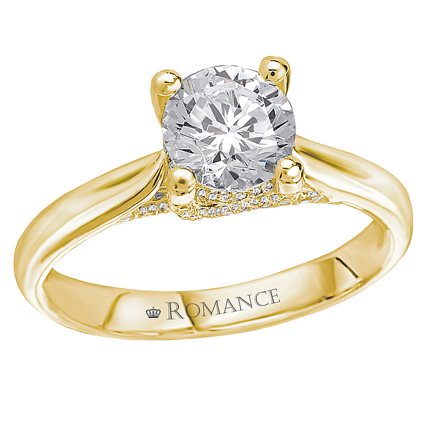 Solitaire Semi-Mount Diamond Ring