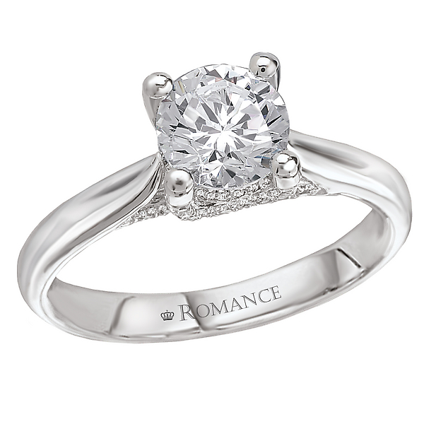 Solitaire Semi-Mount Diamond Ring