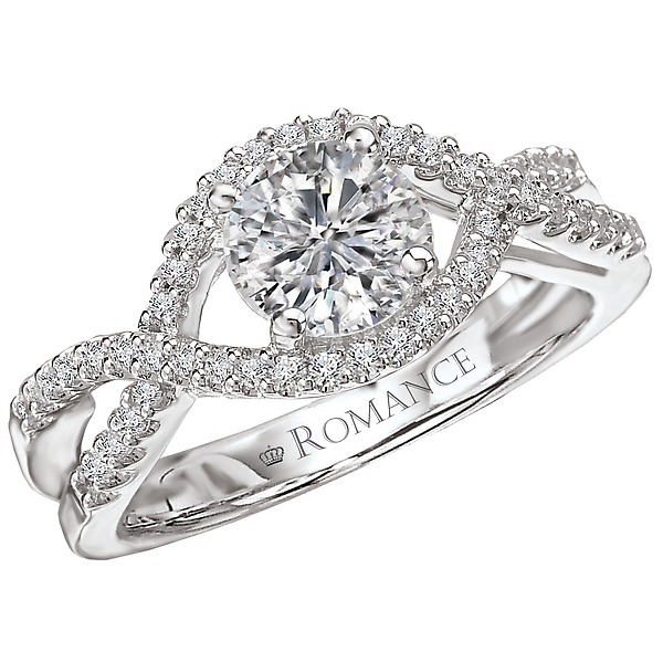 Split Shank Semi-Mount Diamond Ring