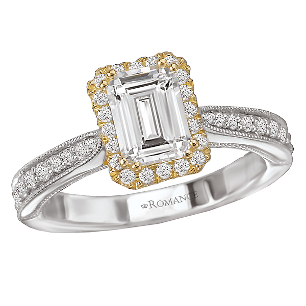 Two-Tone Halo Semi-Mount Ring
