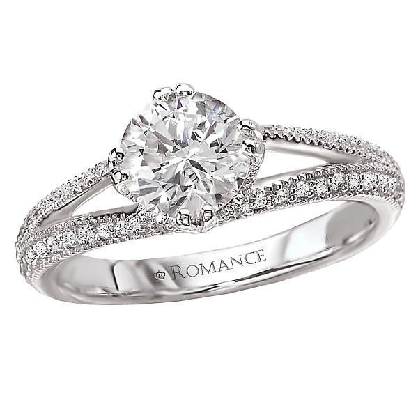 Split Shank Diamond Ring