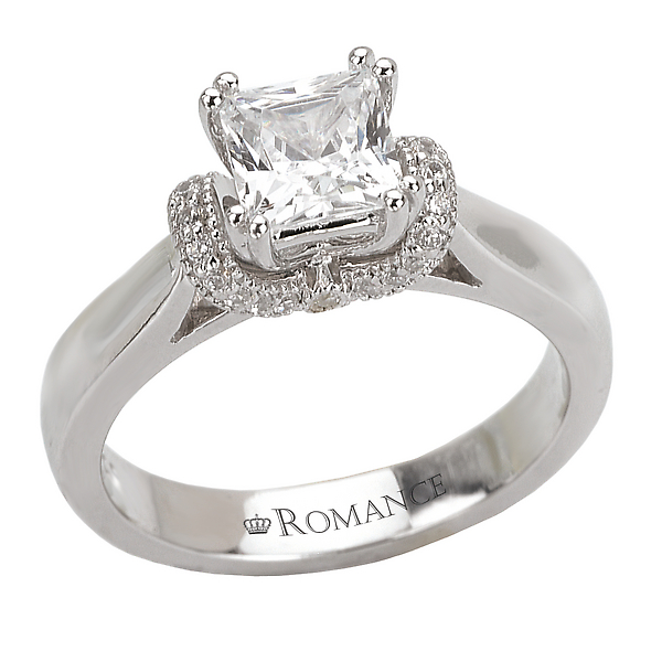 Solitaire Semi-Mount Diamond Ring