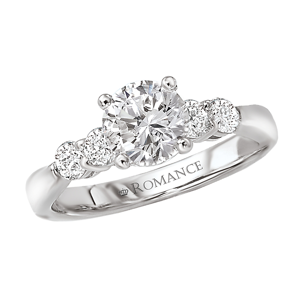 Peg Head Semi-Mount Diamond Ring