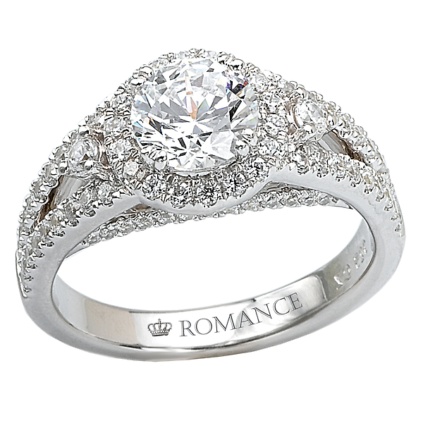Split Shank Semi-Mount Diamond Ring