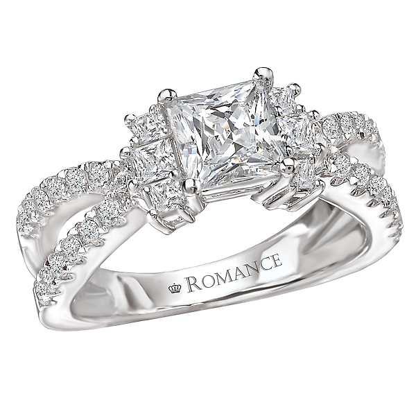 Split Shank Semi-Mount Diamond Ring