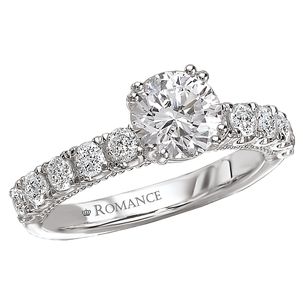 Peg Head Semi-Mount Diamond Ring