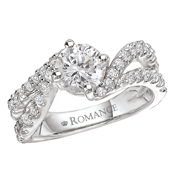 Split Shank Semi-Mount Diamond Ring