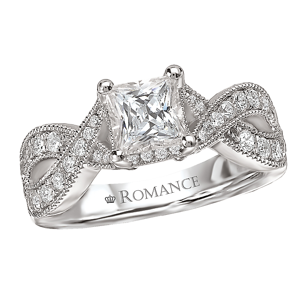 Split Shank Halo Semi-Mount Ring