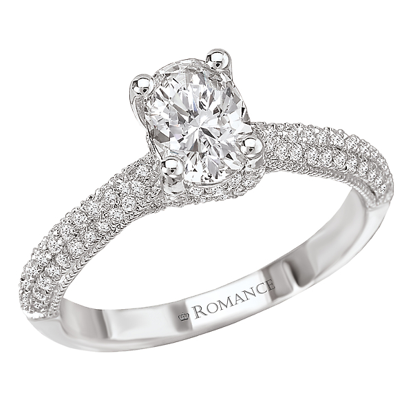Split Shank Semi-Mount Diamond Ring
