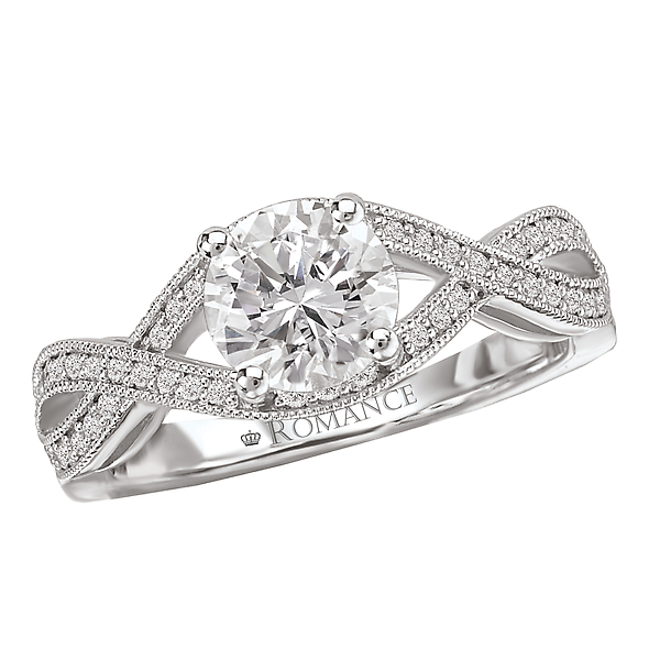 Split Shank Semi-Mount Diamond Ring