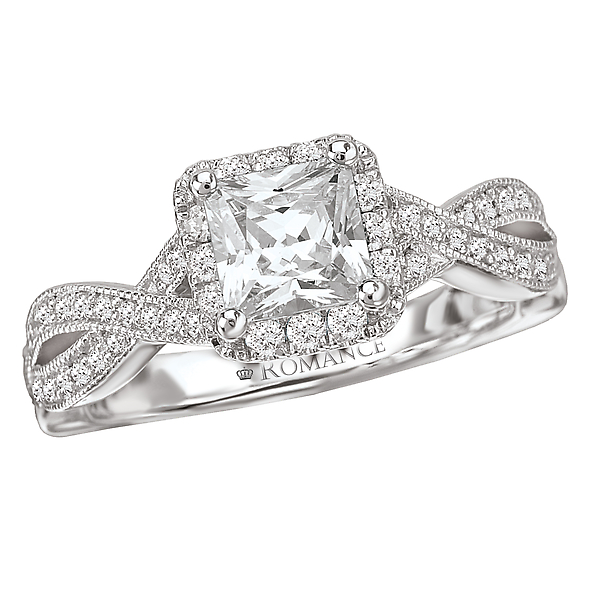 Split Shank Semi-Mount Diamond Ring
