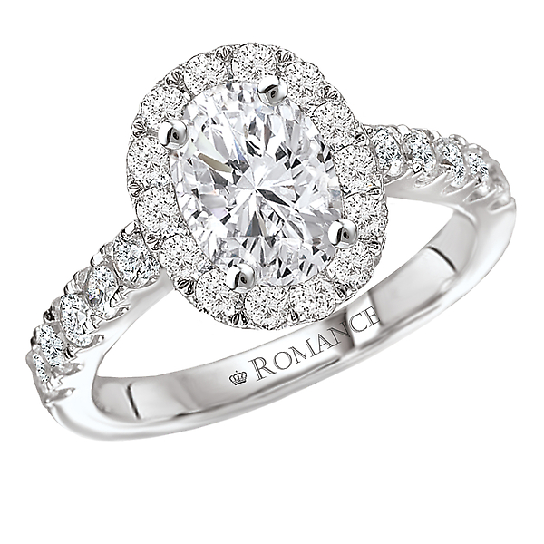 Halo Semi-Mount Diamond Ring
