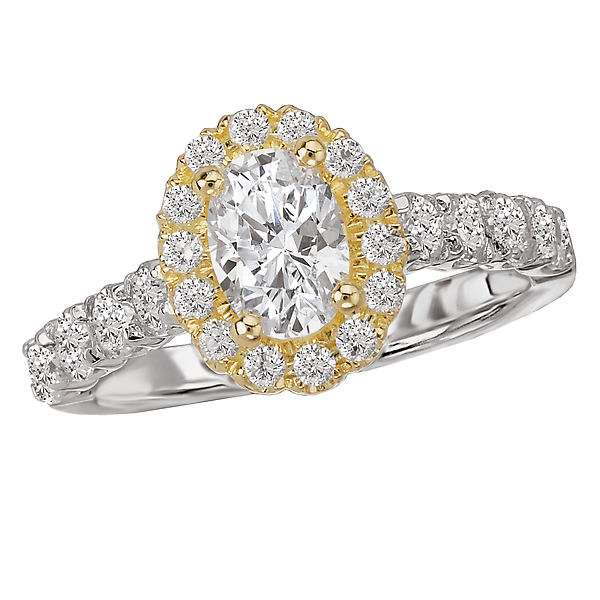 Two-Tone Halo Semi-Mount Ring