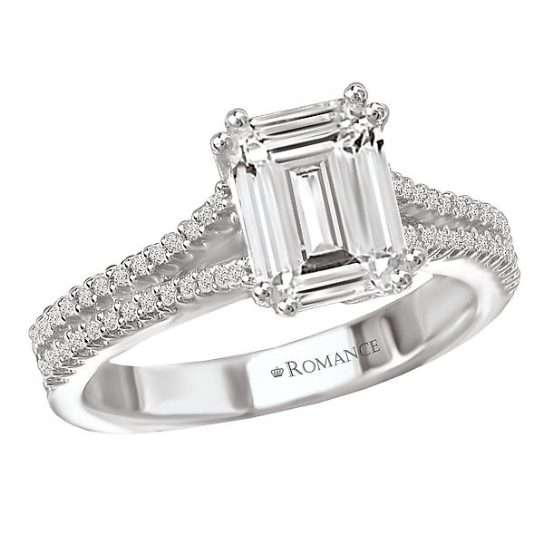 Split Shank Semi-Mount Diamond Ring