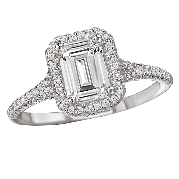 Halo Semi-Mount Diamond Ring