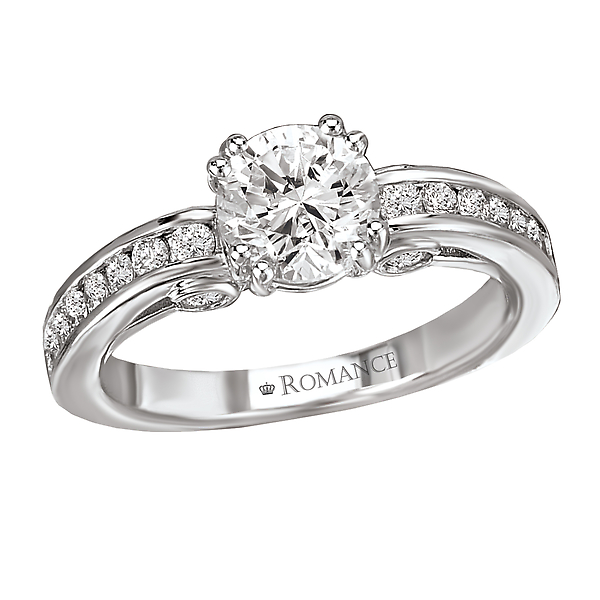 Peg Head Semi-Mount Diamond Ring