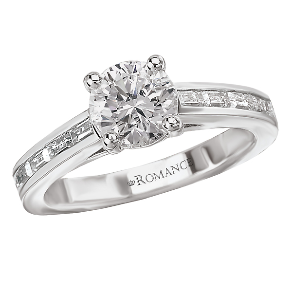 Peg Head Semi-Mount Diamond Ring
