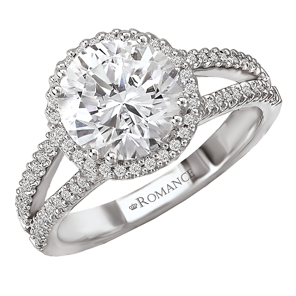 Split Shank Semi-Mount Diamond Ring