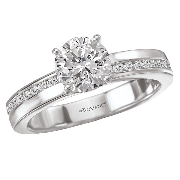 Peg Head Semi-Mount Diamond Ring