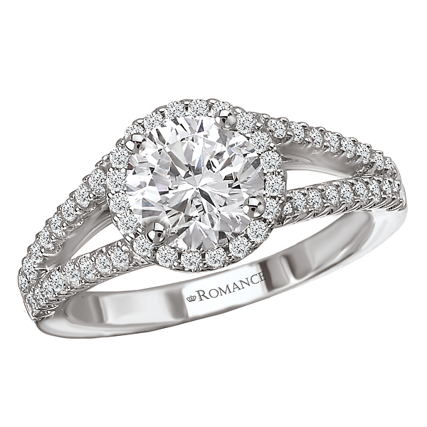 Split Shank Semi-Mount Diamond Ring