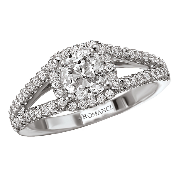 Split Shank Semi-Mount Diamond Ring