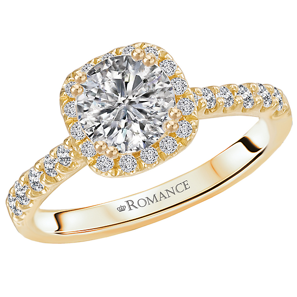 Halo Semi-Mount Diamond Ring