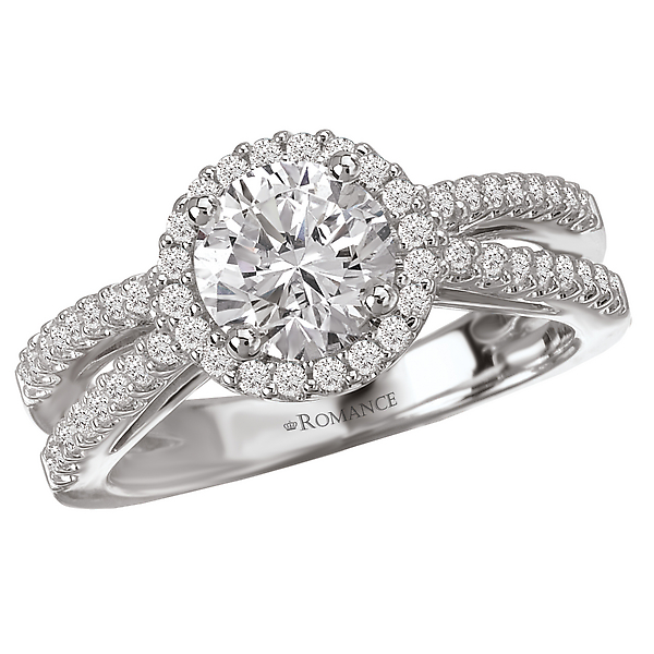 Split Shank Semi-Mount Diamond Ring