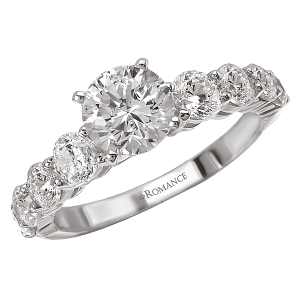 Peg Head Semi-Mount Diamond Ring