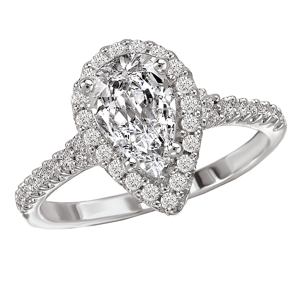 Two Tone Semi-Mount Diamond Ring