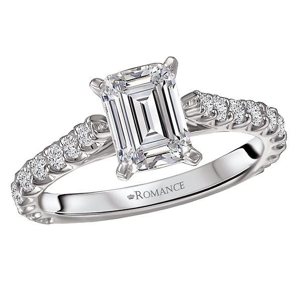 Peg Head Semi-Mount Diamond Ring