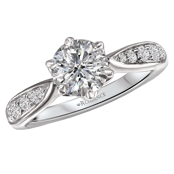 Peg Head Semi-Mount Diamond Ring