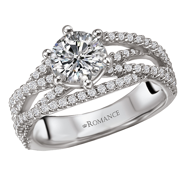Split Shank Semi-Mount Diamond Ring